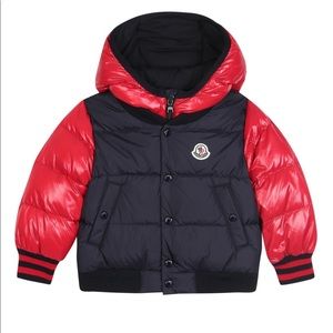 Moncler Monieux Two-Tone Puffer Coat